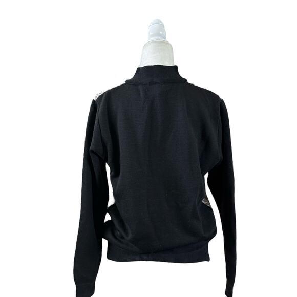 Studio by Omega Men’s Small Diamond Pattern Knit Mock Sweater - Picture 3 of 9